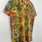 L | Ice Dye Rainbow Multicolour Hand Dyed Ice Tie Dye T-Shirt