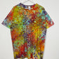 XL | Ice Dye Rainbow Multicolour Hand Dyed Ice Tie Dye T-Shirt