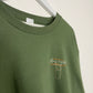 XL | Green Toadstool Mushroom Hand Embroidered Sweatshirt | Minor Fault