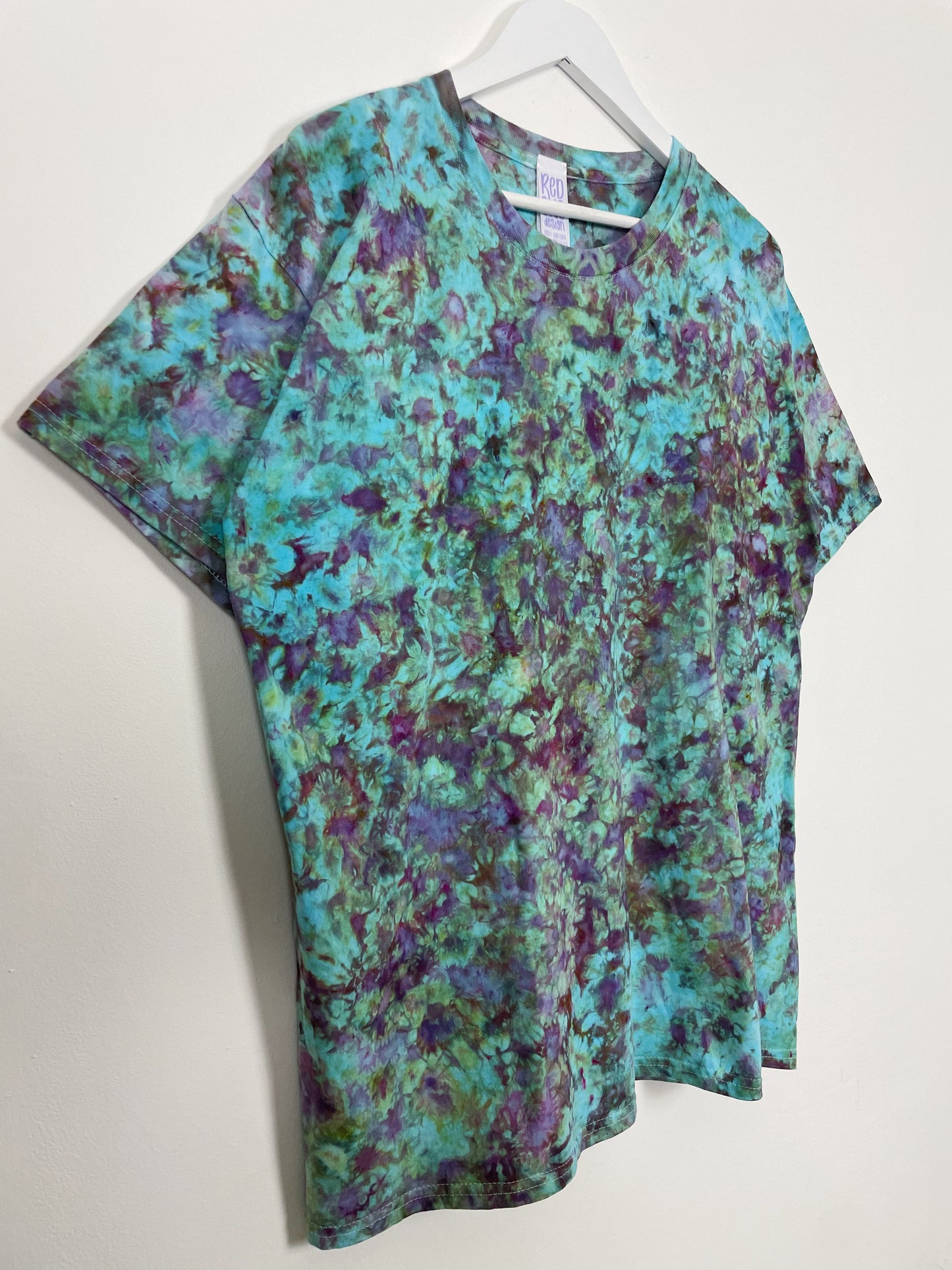 XL | Ice Dye Amethyst Jungle Hand Dyed Ice Tie Dye T-Shirt