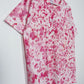 L | Ice Dye Pink Hand Dyed Ice Tie Dye T-Shirt