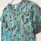 S | Blue Purple Ice Dye T-Shirt