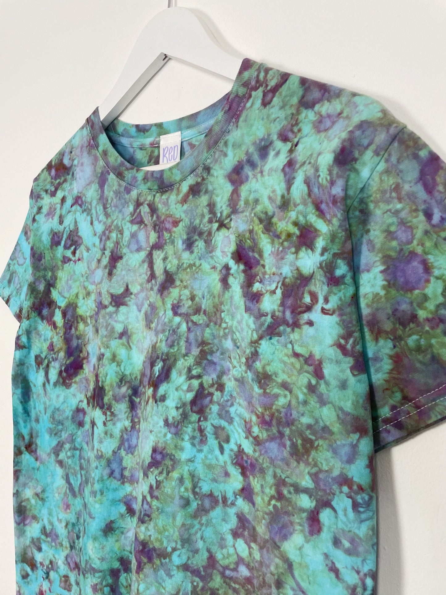 S | Blue Purple Ice Dye T-Shirt