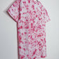 S | Ice Dye Pink Hand Dyed Ice Tie Dye T-Shirt