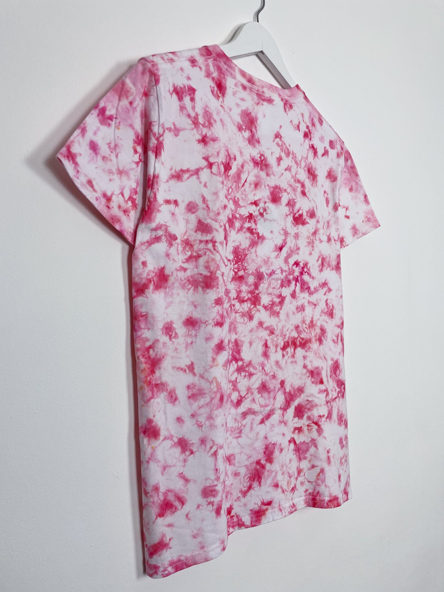 S | Ice Dye Pink Hand Dyed Ice Tie Dye T-Shirt
