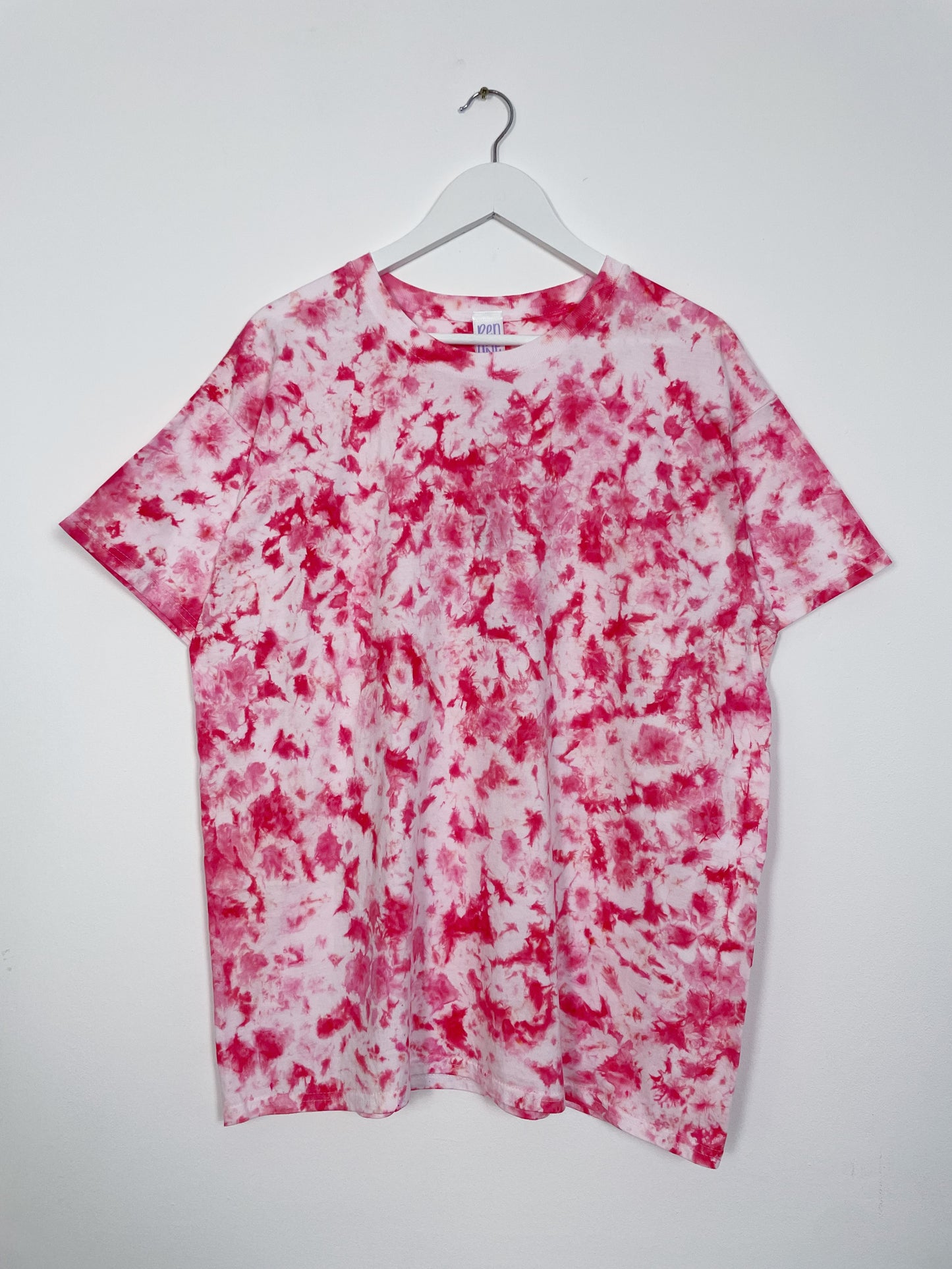 XL | Ice Dye Pink Hand Dyed Ice Tie Dye T-Shirt