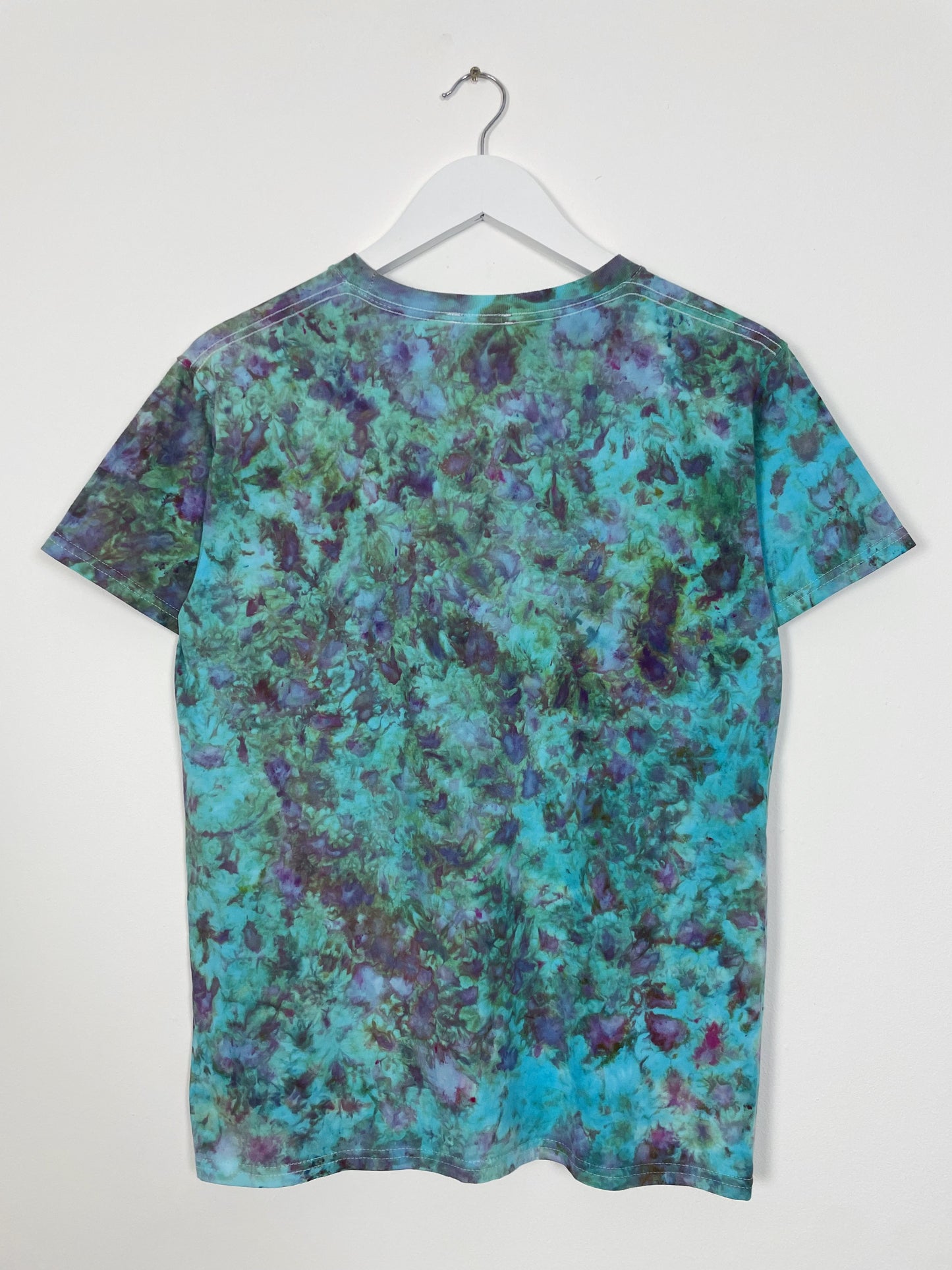 S | Blue Purple Ice Dye T-Shirt