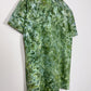 M | Ice Dye Dark Green Hand Dyed Ice Tie Dye T-Shirt