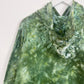 XXL | Ice Dye Green Hand Dyed Pullover Hoodie