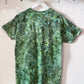 M | Ice Dye Dark Green Hand Dyed Ice Tie Dye T-Shirt
