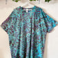 XXL | Blue Purple Ice Dye T-Shirt