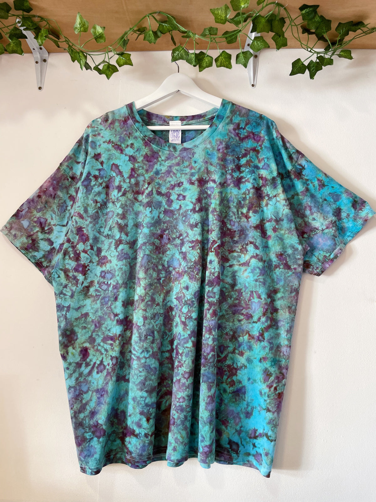 XXL | Blue Purple Ice Dye T-Shirt