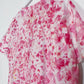 L | Ice Dye Pink Hand Dyed Ice Tie Dye T-Shirt