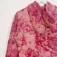 S | Ice Dye Crushed Raspberry Hand Dyed Pullover Hoodie