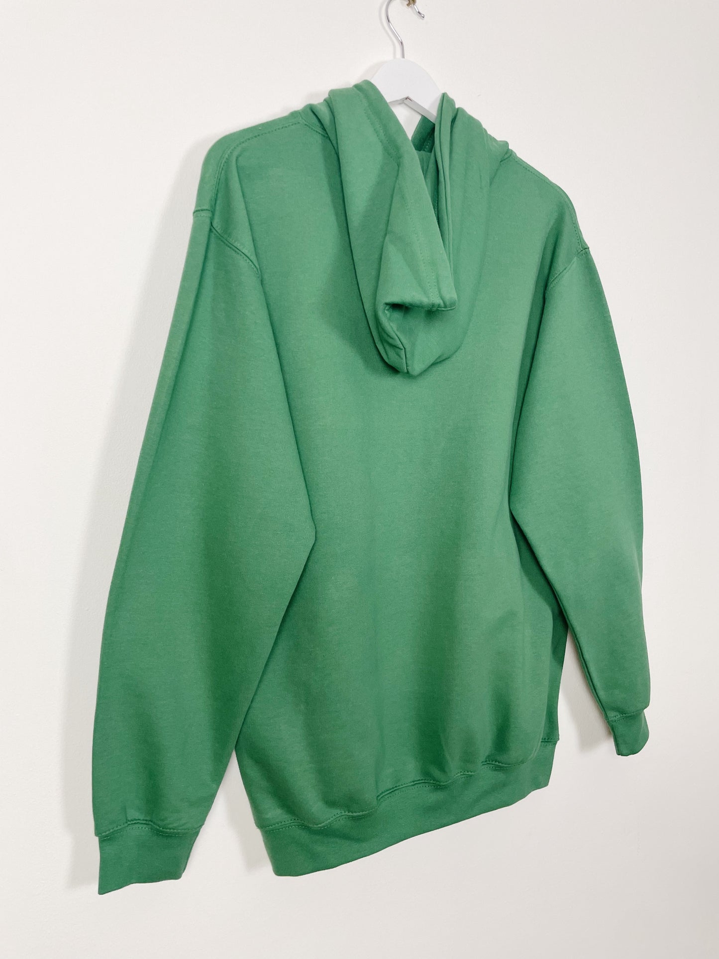 Mountain - Green Hand Embroidered Unisex Hoodie