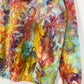 L | Ice Dye Rainbow Pink Multicolour Hand Dyed Pullover Hoodie