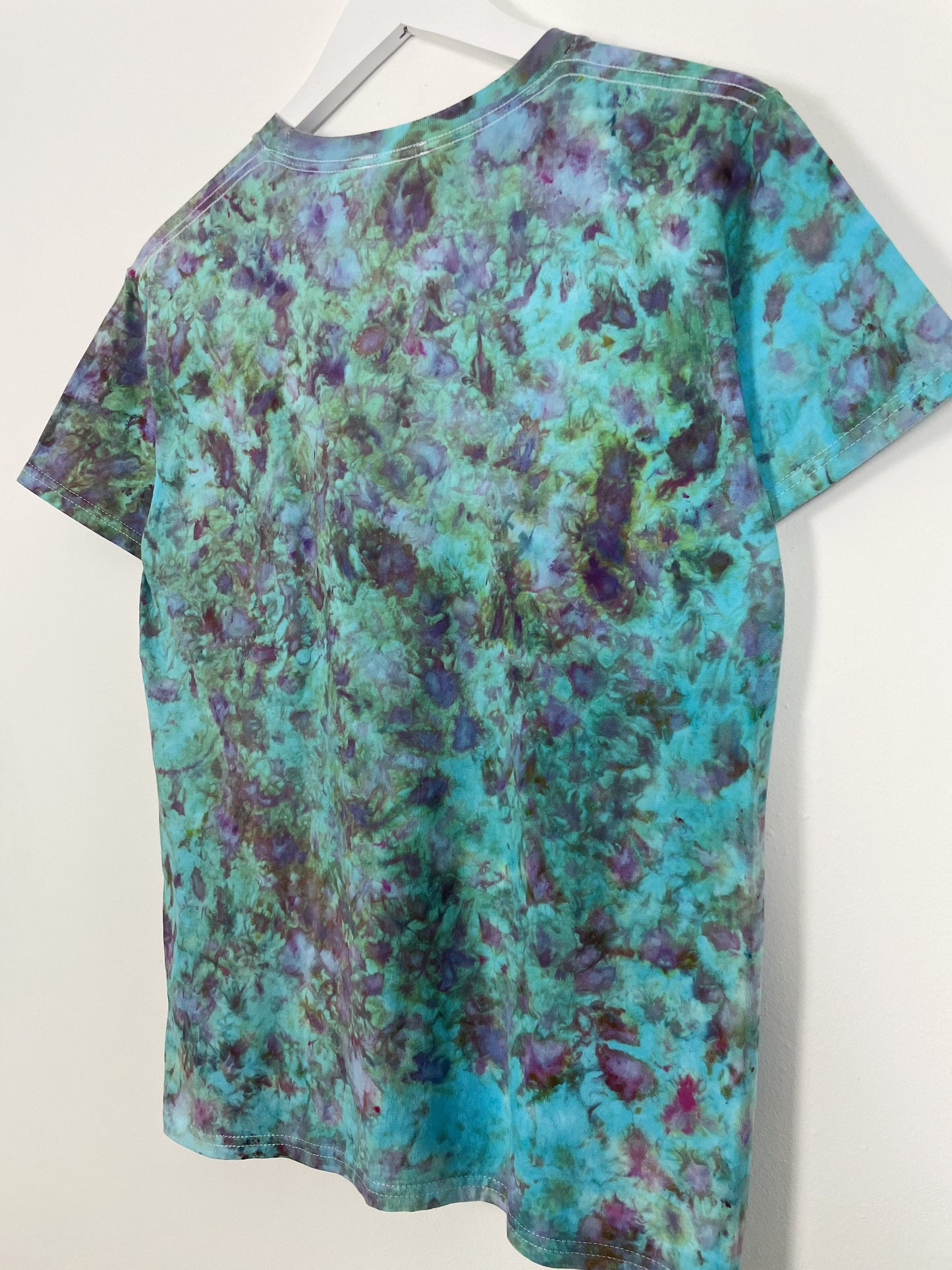 S | Blue Purple Ice Dye T-Shirt