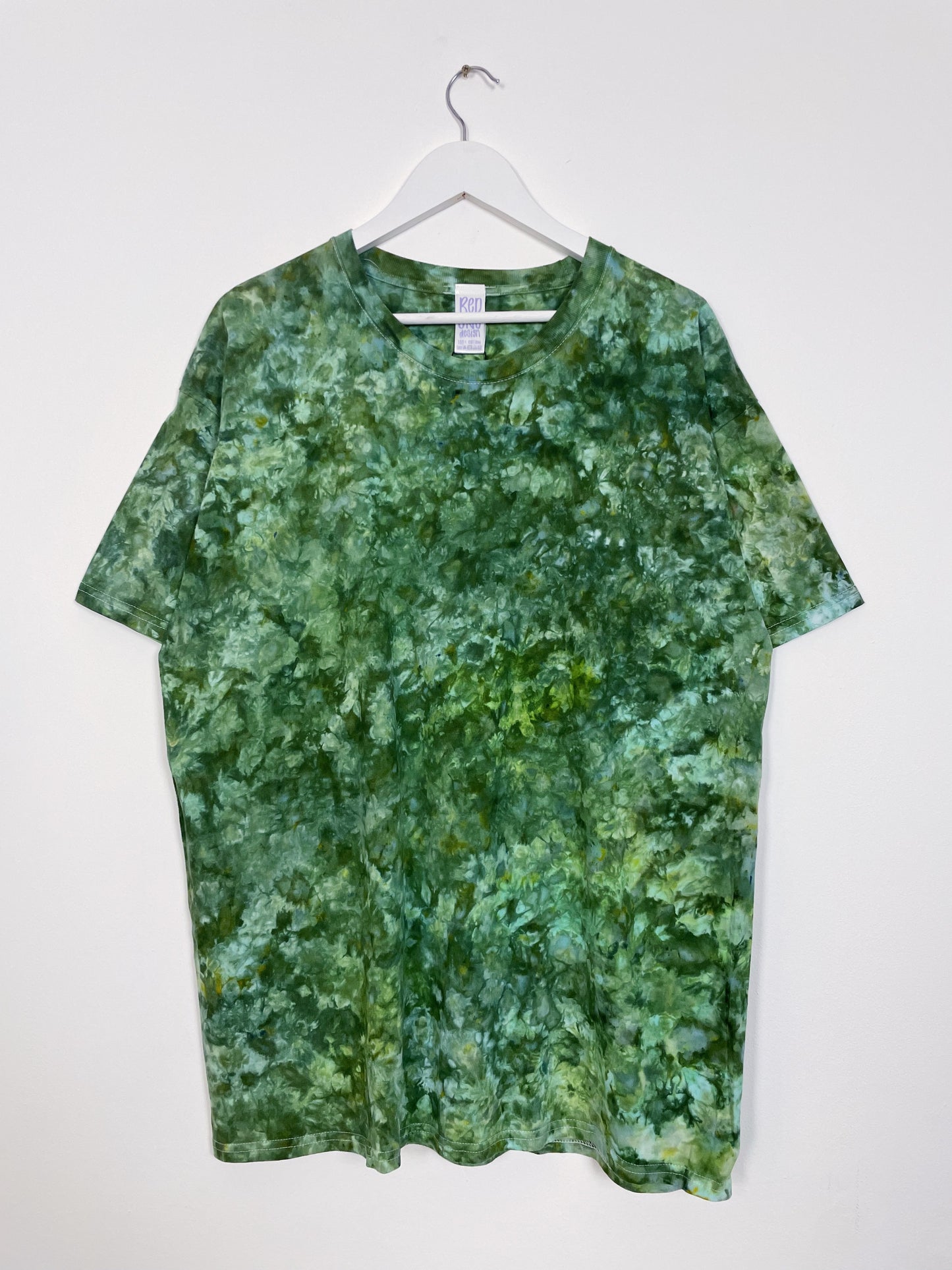 XL | Ice Dye Dark Green Hand Dyed Ice Tie Dye T-Shirt