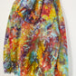 L | Ice Dye Rainbow Pink Multicolour Hand Dyed Pullover Hoodie