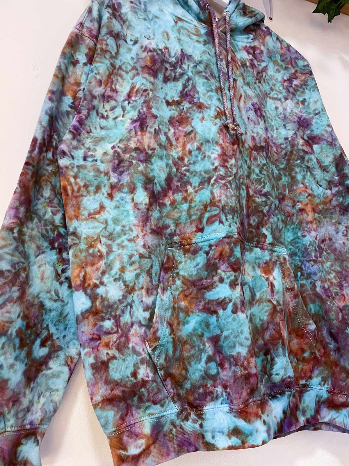 L | Ice Dye Hand Dyed Pullover Hoodie
