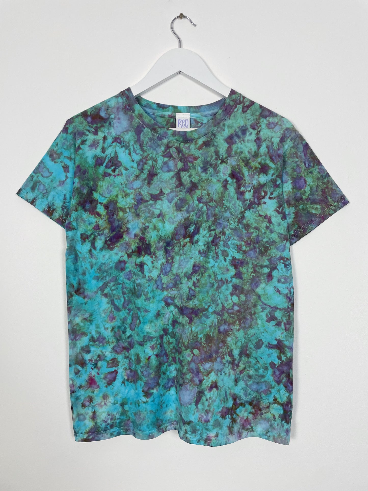 S | Blue Purple Ice Dye T-Shirt