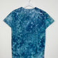 S | Ice Dye Ocean Blue Hand Ice Tie Dye T-Shirt
