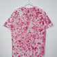 L | Ice Dye Pink Hand Dyed Ice Tie Dye T-Shirt