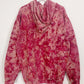 XL | Ice Dye Crushed Raspberry Hand Dyed Pullover Hoodie