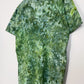 L | Ice Dye Dark Green Hand Dyed Ice Tie Dye T-Shirt