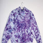 L | Ice Dye Purple Hand Dyed Pullover Hoodie