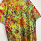 XL | Ice Dye Rainbow Multicolour Hand Dyed Ice Tie Dye T-Shirt