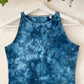 Ice Dye Ocean Blue Crop Vest