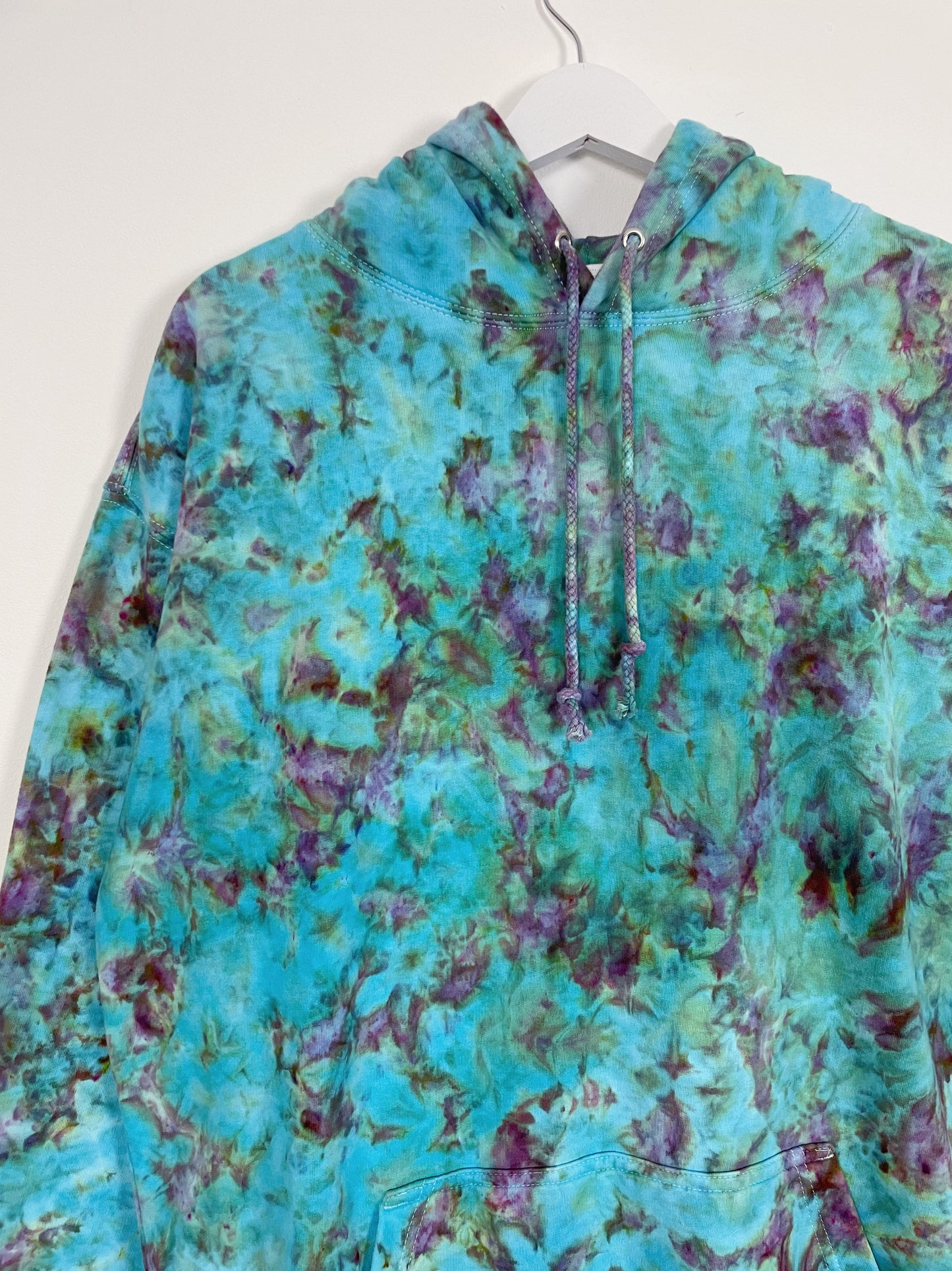 XL | Ice Dye Hand Dyed Pullover Hoodie