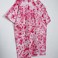 XL | Ice Dye Pink Hand Dyed Ice Tie Dye T-Shirt