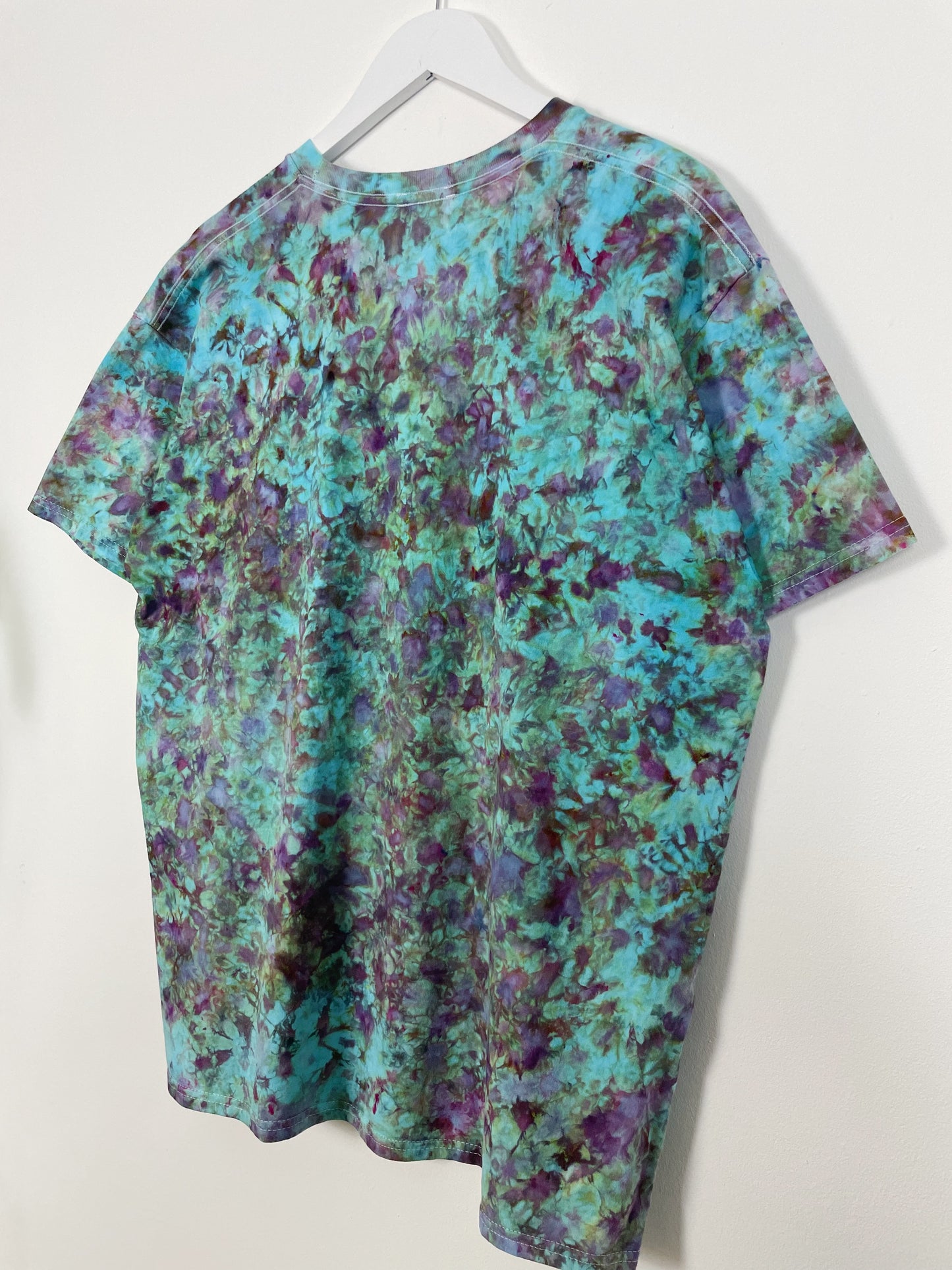 XL | Ice Dye Amethyst Jungle Hand Dyed Ice Tie Dye T-Shirt