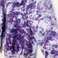 M | Ice Dye Purple Hand Dyed Pullover Hoodie