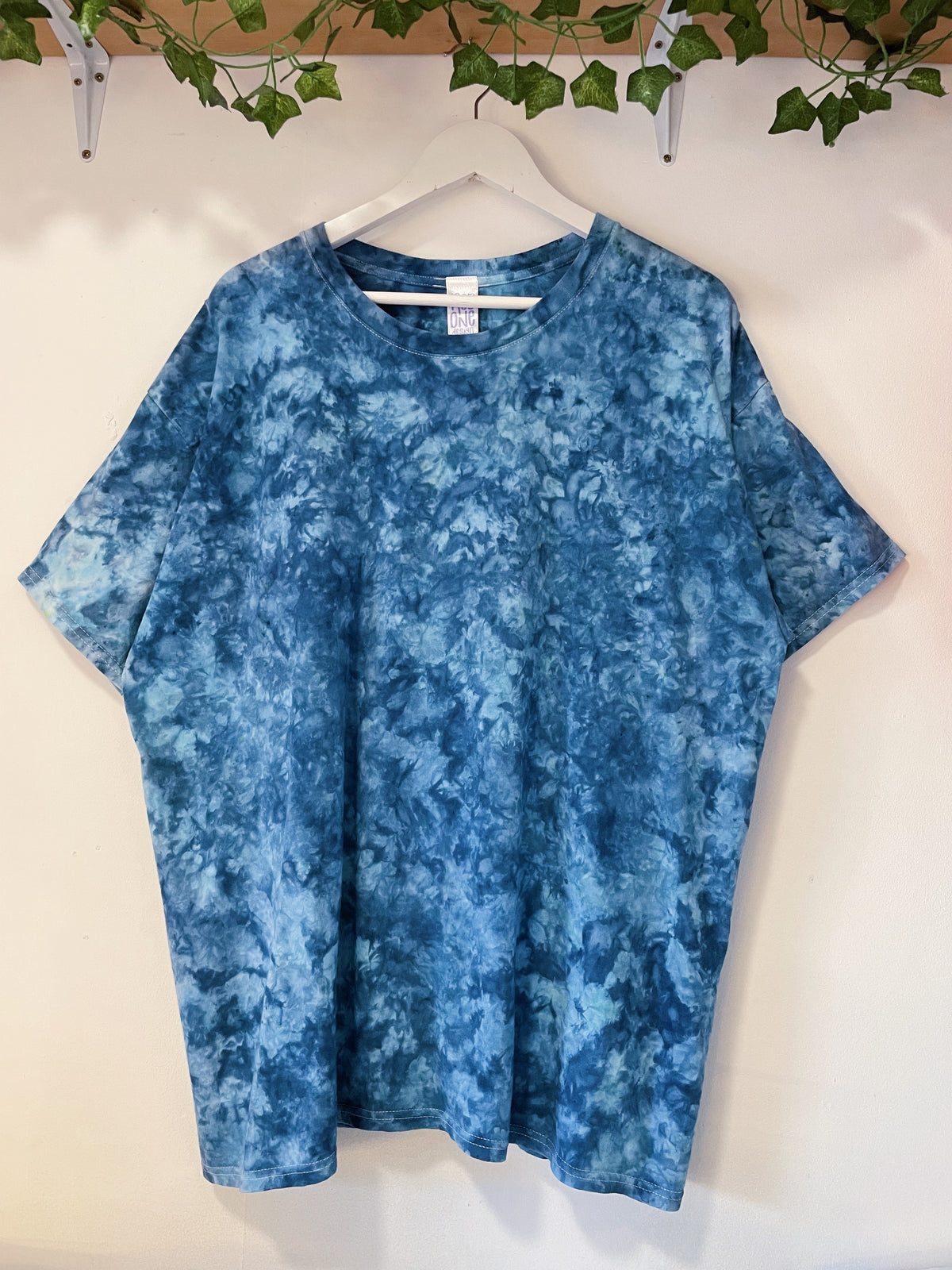 XXL | Ocean Blue Ice Dye T-Shirt