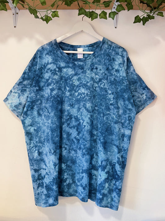 XXL | Ocean Blue Ice Dye T-Shirt