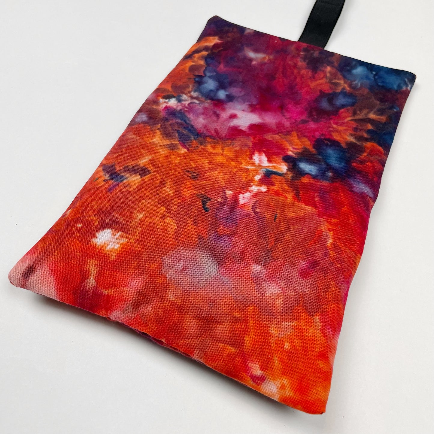 Handmade Red Galaxy Ice Dye Tobacco Pouch
