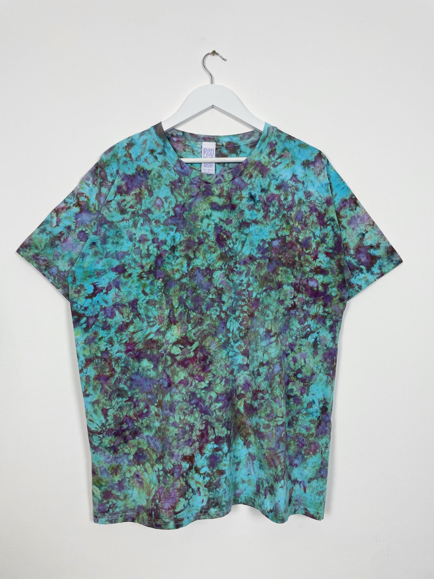 XL | Ice Dye Amethyst Jungle Hand Dyed Ice Tie Dye T-Shirt
