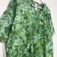 XL | Ice Dye Dark Green Hand Dyed Ice Tie Dye T-Shirt