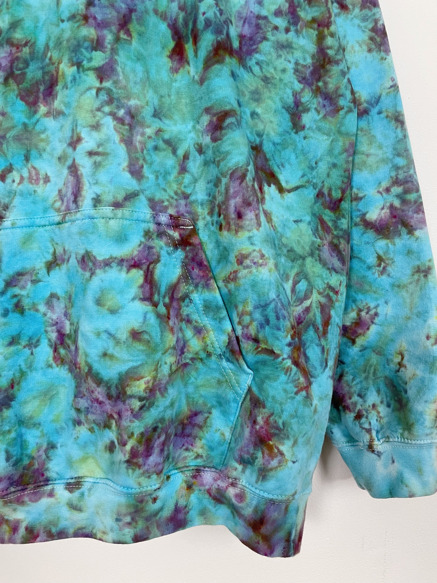 XL | Ice Dye Hand Dyed Pullover Hoodie