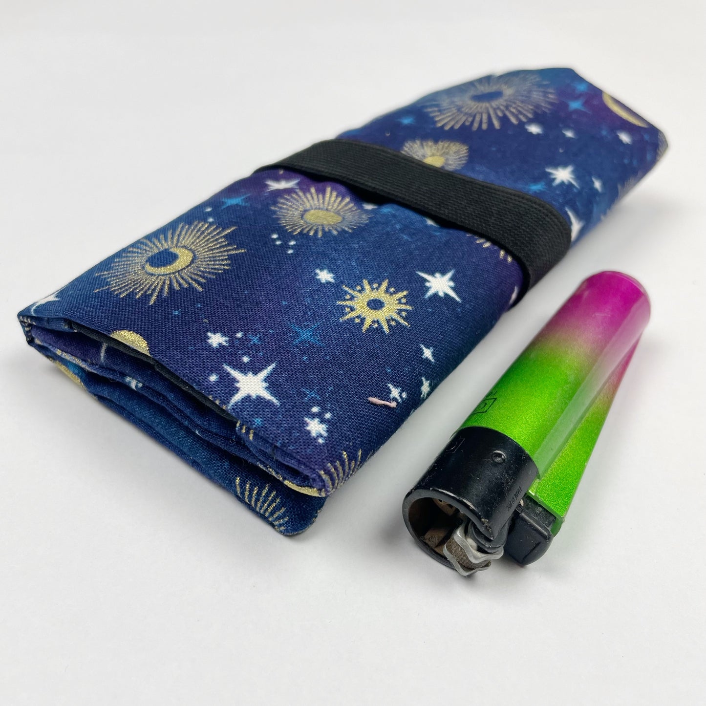 Handmade Tobacco Pouch | Celestial Print Rolling Tobacco Storage Holder