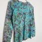 Ice Dye Longsleeve Top Blue Purple Green