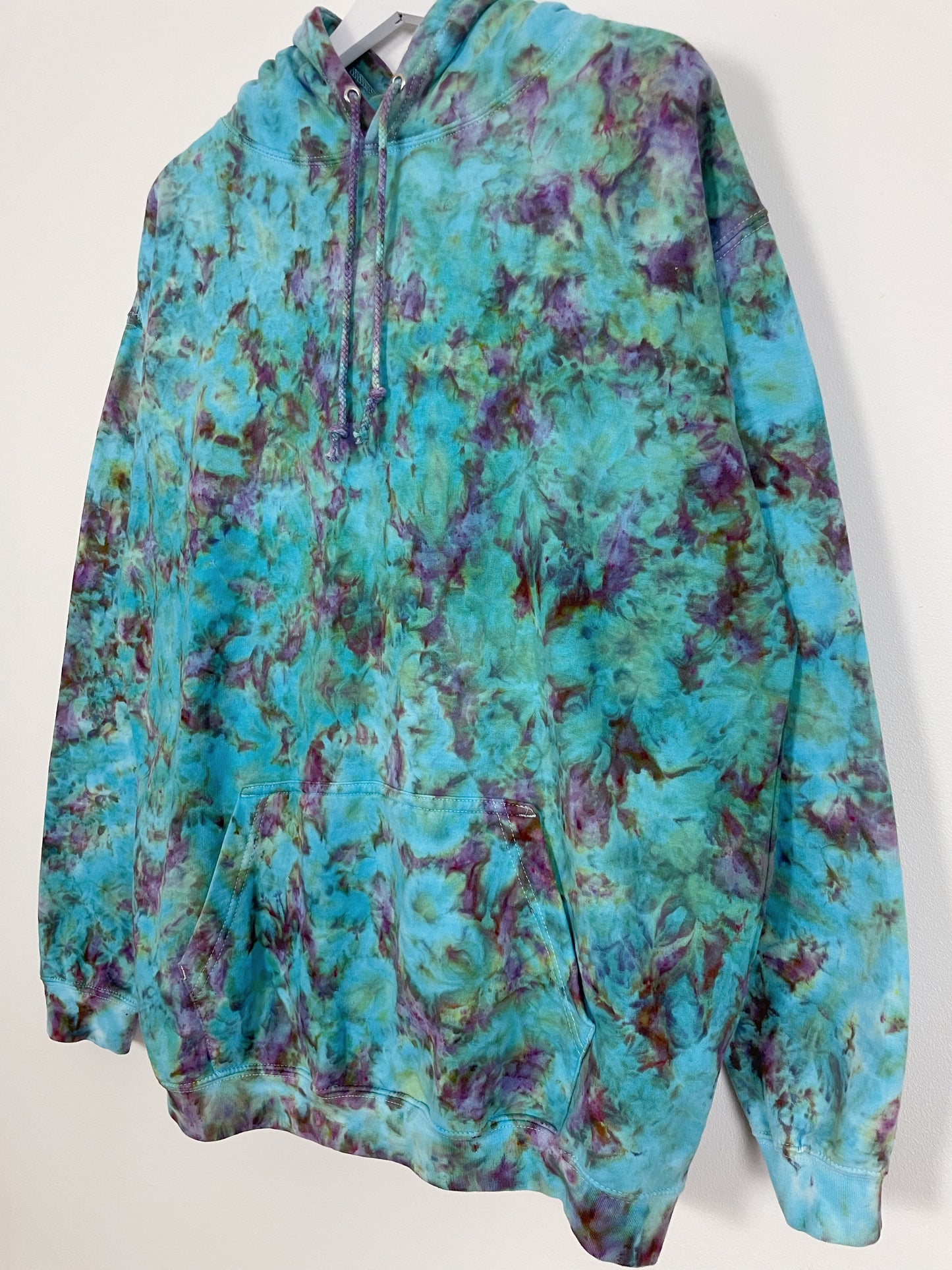 XL | Ice Dye Hand Dyed Pullover Hoodie