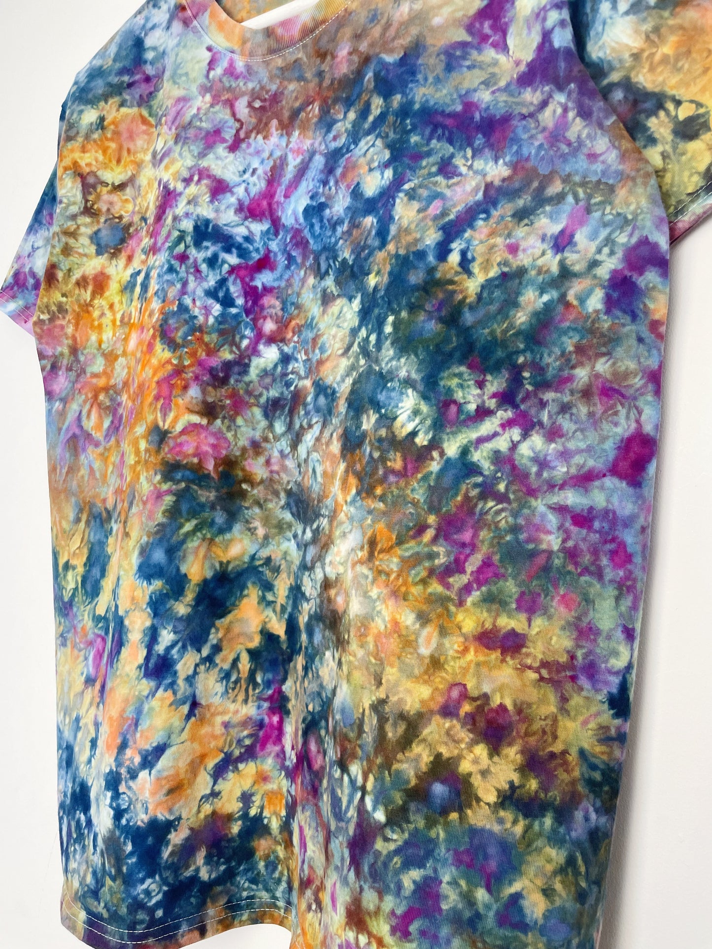 M | Ice Dye Blue Sunrise Hand Dyed Ice Tie Dye T-Shirt