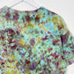 L | Blue Orange Purple Ice Dye Hand Dyed T-Shirt