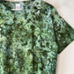 L | Ice Dye Dark Green Hand Dyed Ice Tie Dye T-Shirt