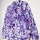 L | Ice Dye Purple Hand Dyed Pullover Hoodie