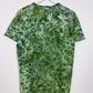 M | Ice Dye Dark Green Hand Dyed Ice Tie Dye T-Shirt